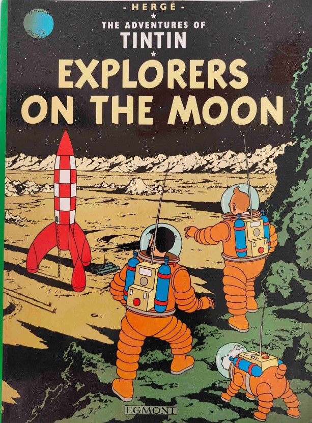 The adventures of Tintin explorers on the Moon
